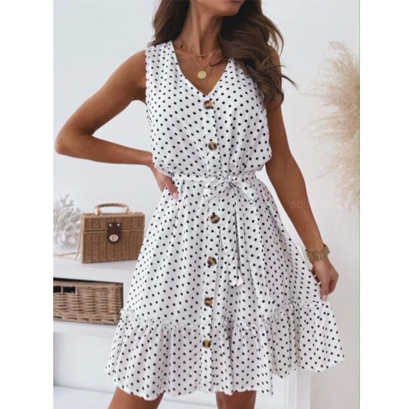 Smocked Wrap-Style Dress with an Off-Shoulder Neck
