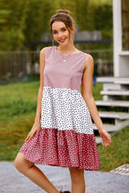 Printed Tiered Dress