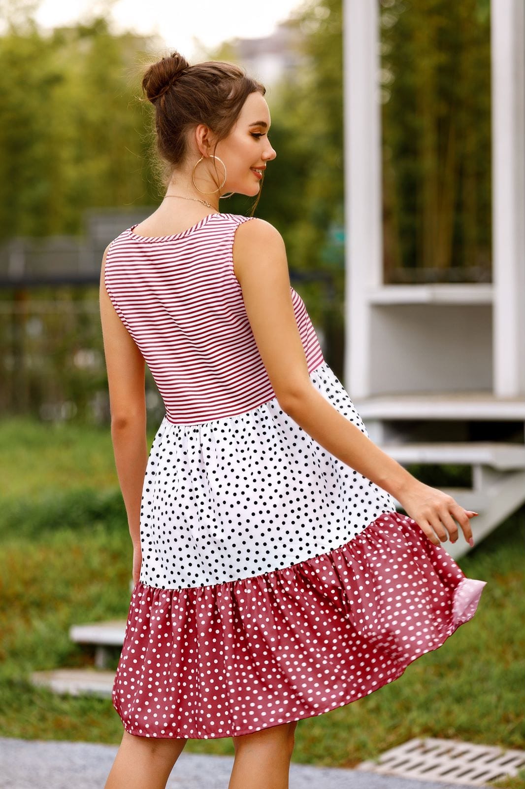 Printed Tiered Dress
