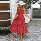 Boho Maxi Dress with Ruffle Details