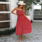 Boho Maxi Dress with Ruffle Details