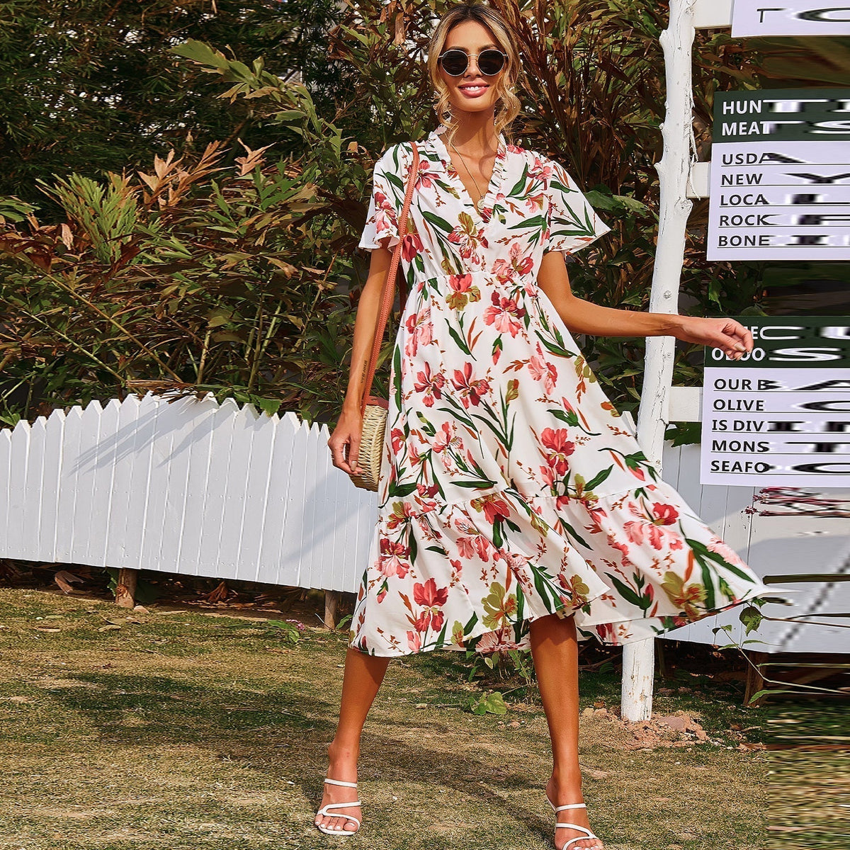 Floral Ruffled Dress