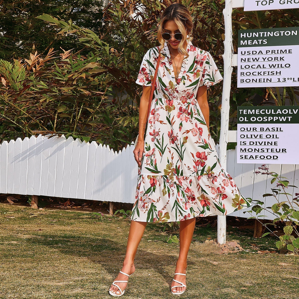 Floral Ruffled Dress