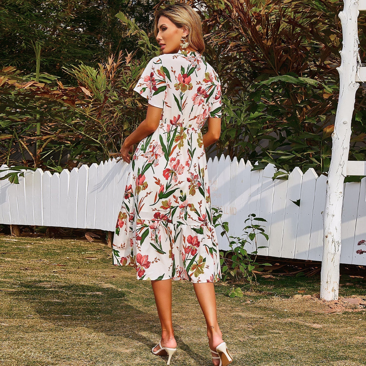 Floral Ruffled Dress
