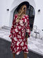 Floral Wrap-Style Dress