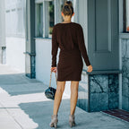 Bodycon Dress with Button Details