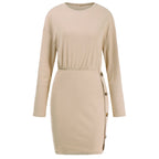 Bodycon Dress with Button Details