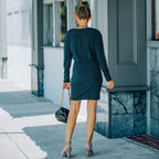 Bodycon Dress with Button Details