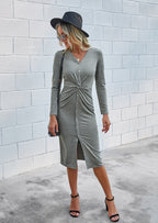 Bodycon Twist-Detail Dress