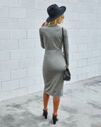 Bodycon Twist-Detail Dress