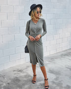 Bodycon Twist-Detail Dress