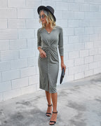 Bodycon Twist-Detail Dress