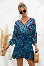 Boho Dress with Ruffle Details