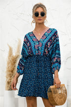 Boho Dress with Ruffle Details