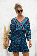 Boho Dress with Ruffle Details