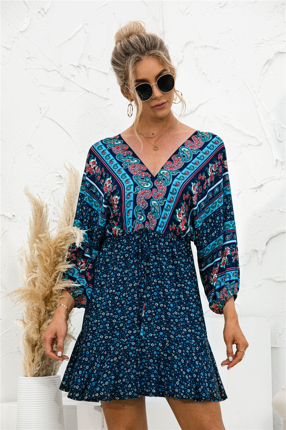 Boho Dress with Ruffle Details