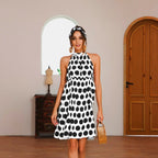 Halterneck Dress with an Open Back