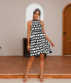 Halterneck Dress with an Open Back