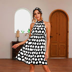 Halterneck Dress with an Open Back