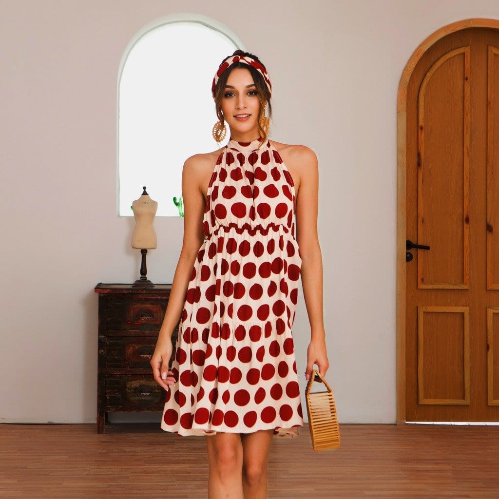 Halterneck Dress with an Open Back