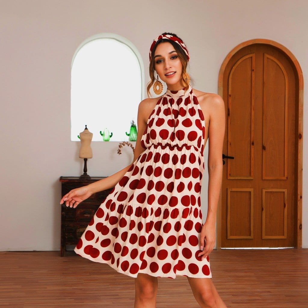 Halterneck Dress with an Open Back
