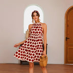 Halterneck Dress with an Open Back