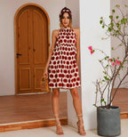 Halterneck Dress with an Open Back