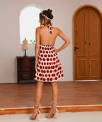 Halterneck Dress with an Open Back