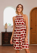 Halterneck Dress with an Open Back