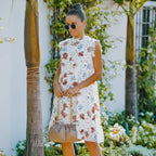 Floral Ruffled Retro Dress