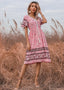 Boho Dress with a Waist Tie