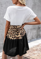 Colorblock V-Neck Dress