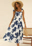 Printed Tie-Strap Dress