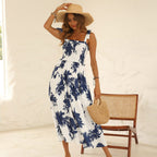 Printed Tie-Strap Dress