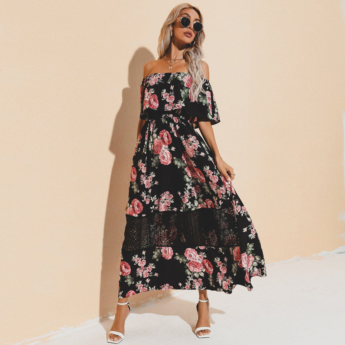Lace Mesh Dress
