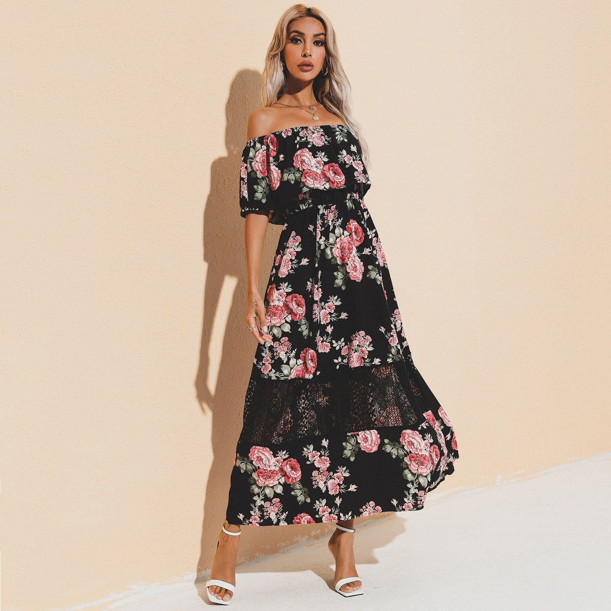 Lace Mesh Dress