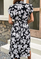 Ruffled Floral Dress