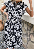 Ruffled Floral Dress