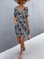 Floral Dress with a Button Front