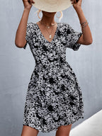 Floral Dress with a Button Front