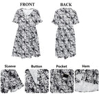 Floral Dress with a Button Front