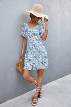 Floral Dress with a Button Front