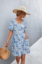 Floral Dress with a Button Front