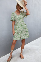 Floral Dress with a Button Front