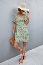 Floral Dress with a Button Front