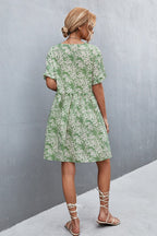 Floral Dress with a Button Front