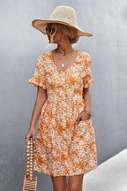 Floral Dress with a Button Front