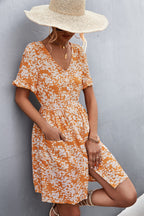 Floral Dress with a Button Front