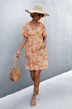 Floral Dress with a Button Front