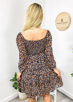 Tiered Long-Sleeve Dress